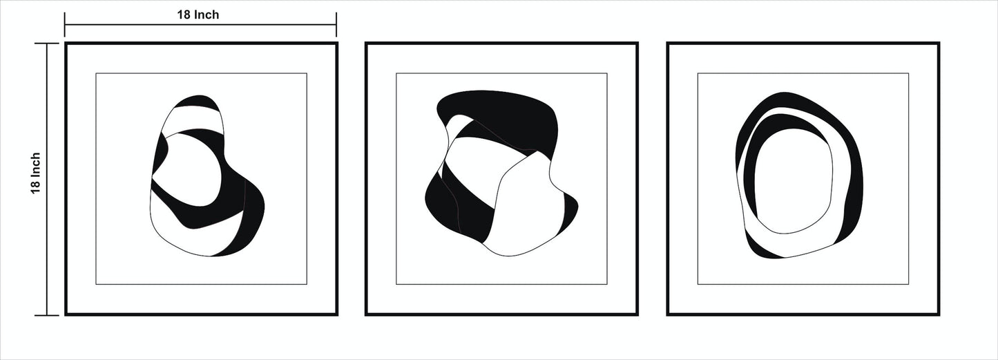 3D Wall Sculpture Castillo Art Set OF 3