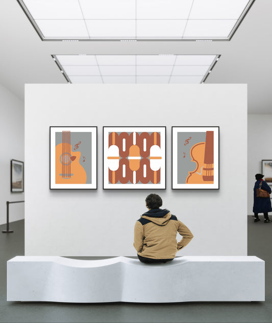 Cosmic Fusion Shadow Box Wall Decoration Piece - Set of 3