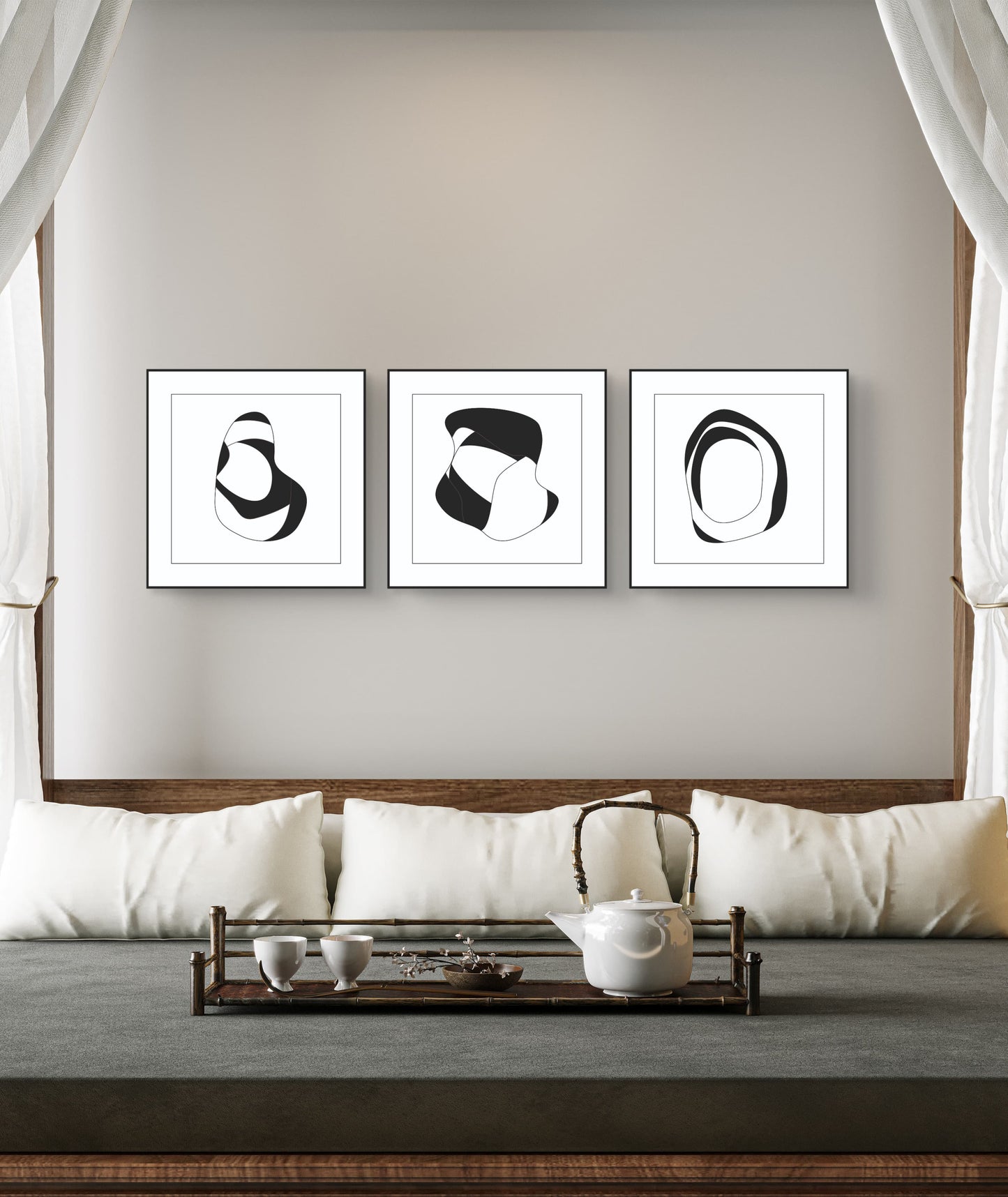 3D Wall Sculpture Castillo Art Set OF 3