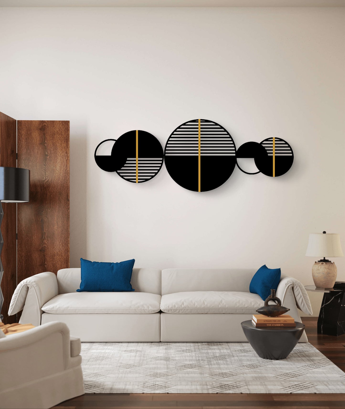 3D MODERN GEOMETRIC WOOD WALL ART
